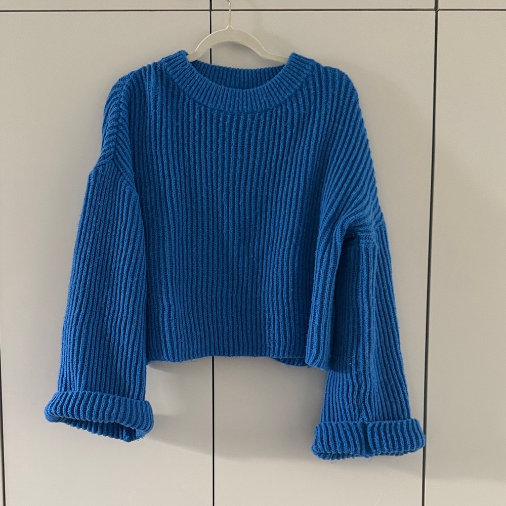 Amazon Vibrant Blue Crew Neck Sweater